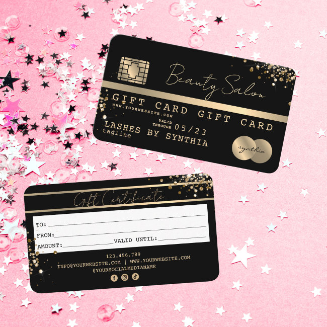 Modern Credit Invitations Gift Invitations Certificate