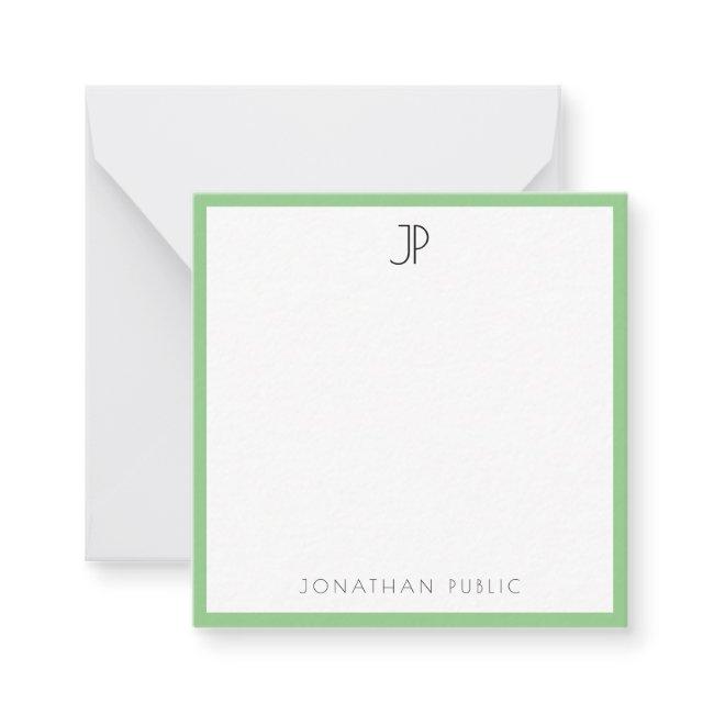 Modern Elegant Monogrammed Simple Template Trendy