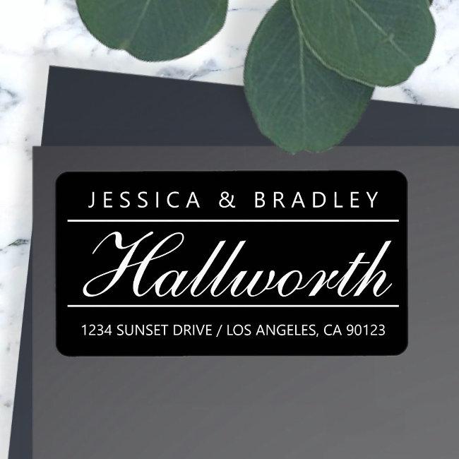 Modern Elegant Return Address Labels