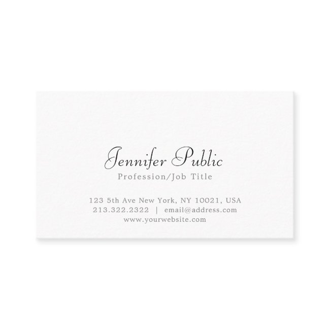 Modern Elegant White Simple Professional Plain Business Invitations