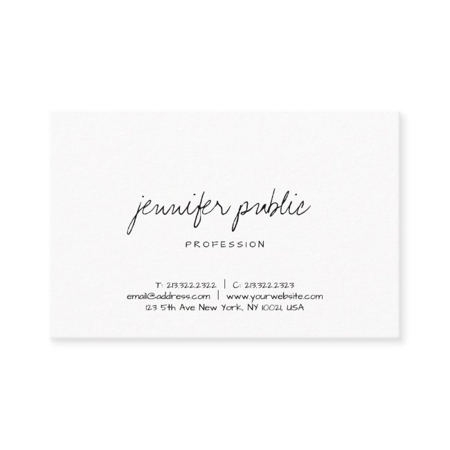 Modern Handwritten Script Elegant Minimalist Business Invitations