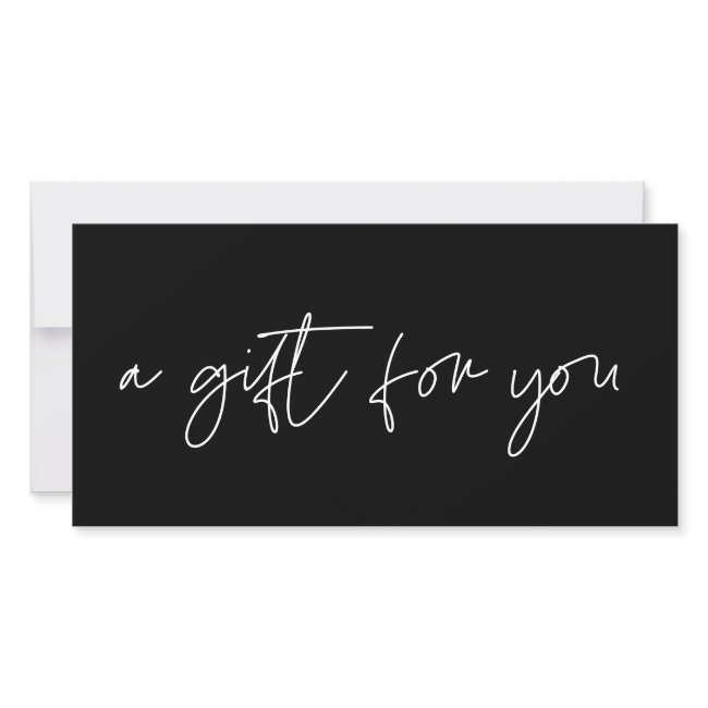 Modern Minimalist Gift Certificate