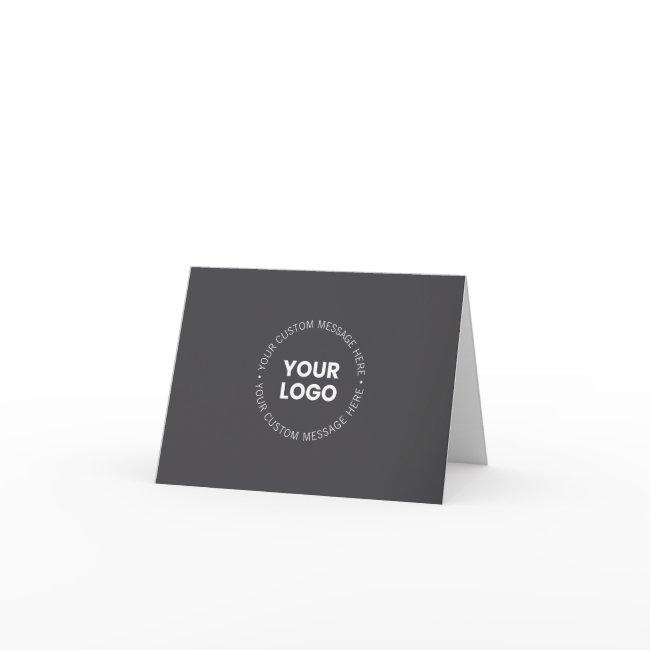 Modern Minimalistic Company Logo/any Image | Gray Invitations