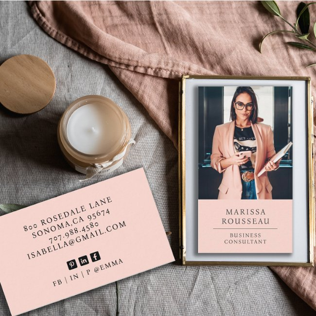 Modern Professional Business Consultant Photo Business Invitations