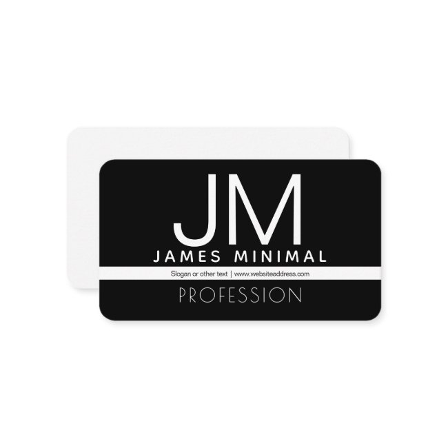 Modern Professional Minimal Design | Black & White Enclosure Invitations