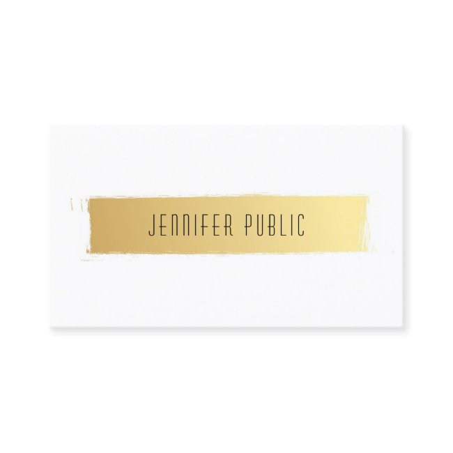 Modern Professional Template Luxurious Gold White Business Invitations