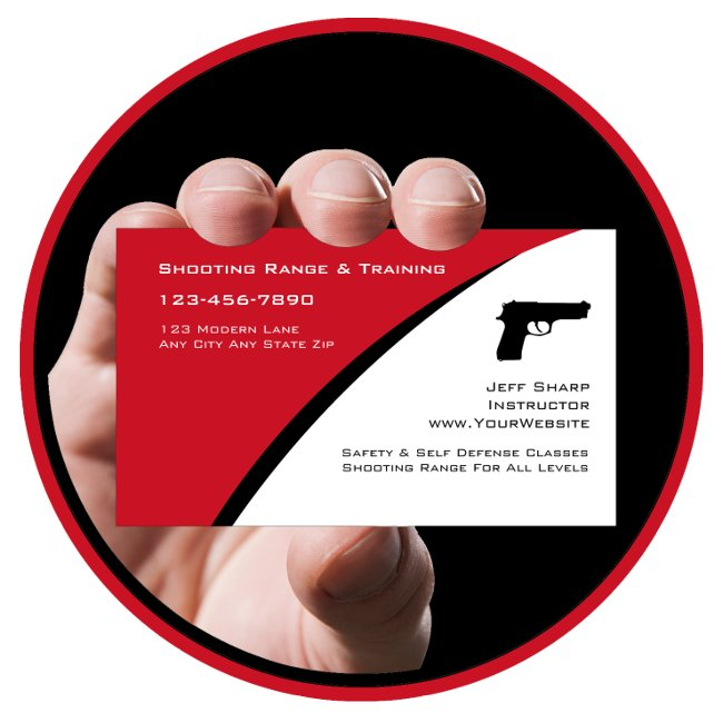 Modern Self Defense Business Invitations