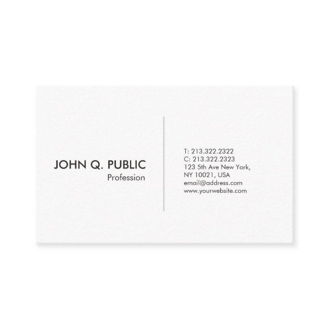 Modern White Professional Simple Elegant Business Invitations