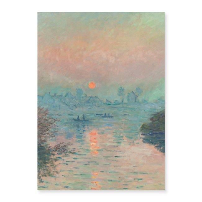 Monet Sunset Seine Fine Art Impressionism