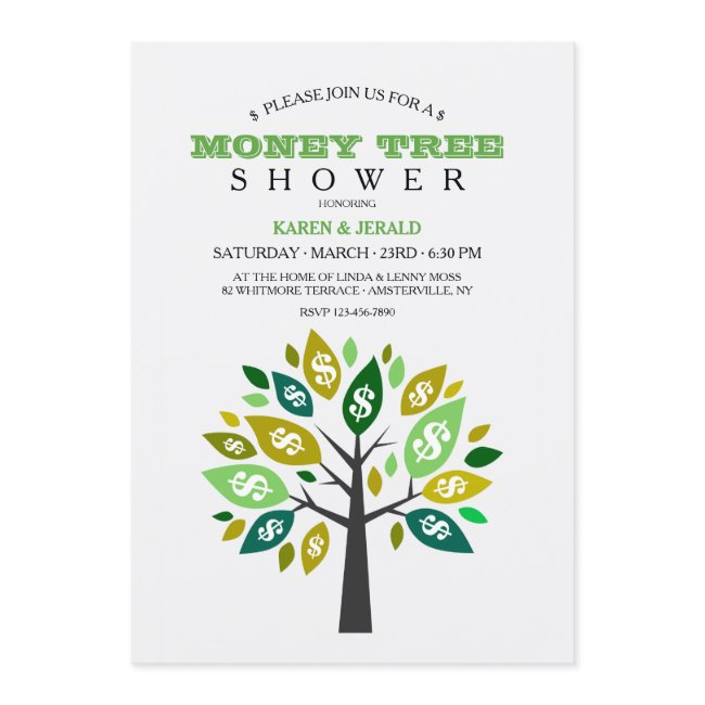 Money Tree Shower Invitation