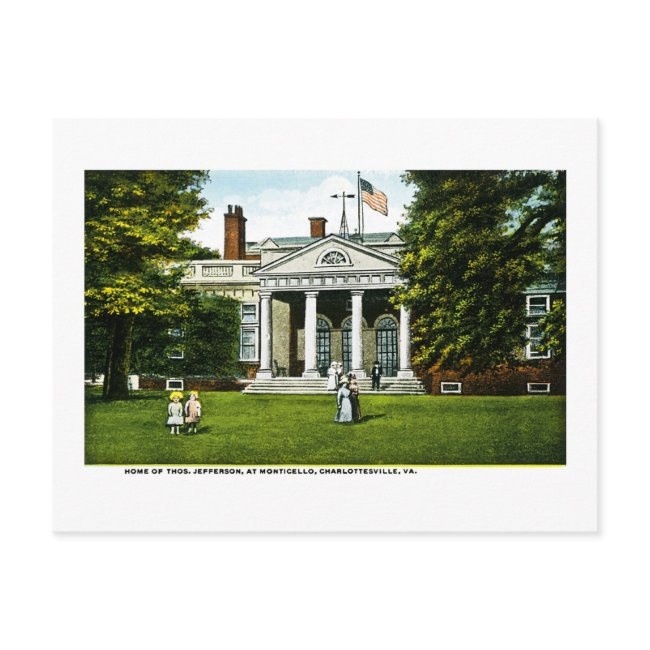 Monticello, Charlottesville, Virginia Postinvitations