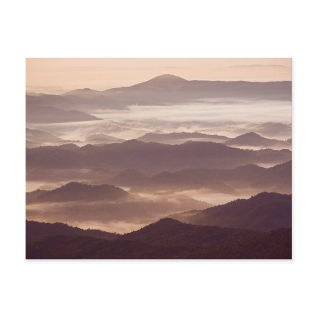 Morning Fog In The Southern Appalachian Postinvitations