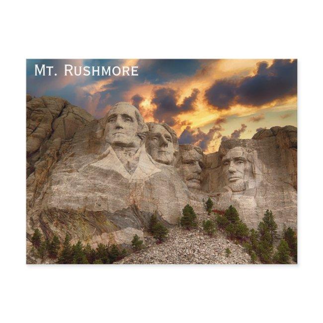 Mount Rushmore South Dakota Travel Photo Postinvitations