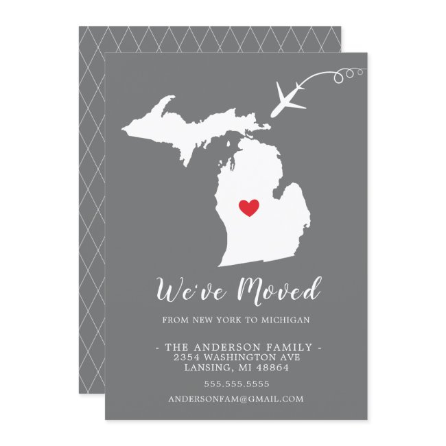 Moving Announcement | State Michigan