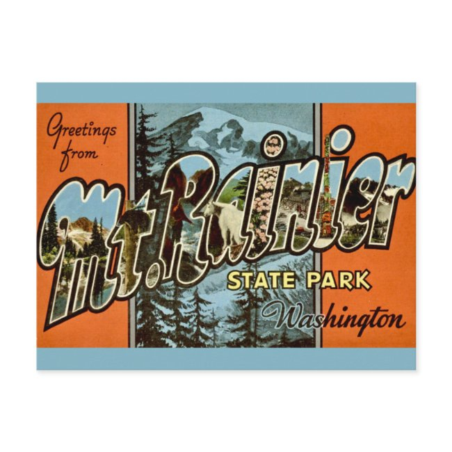 Mt Ranier Washington Postinvitations