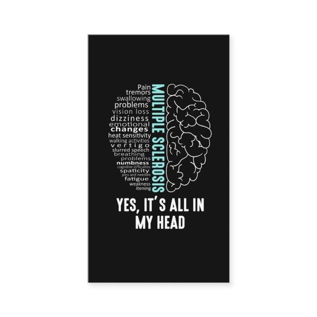 Multiple Sclerosis Ms It's All In My Head Business Invitations