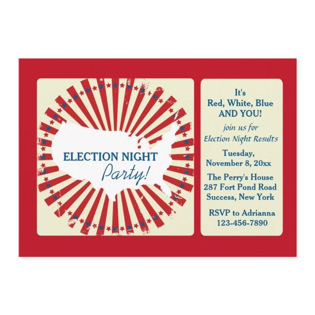 National Election Night Party Invitation