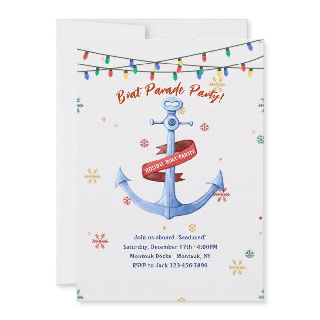 Nautical Boat Parade Party Invitation