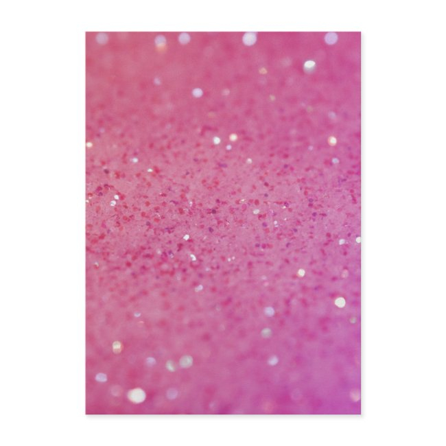 Neon Pink Glitter Sparkle Invitation