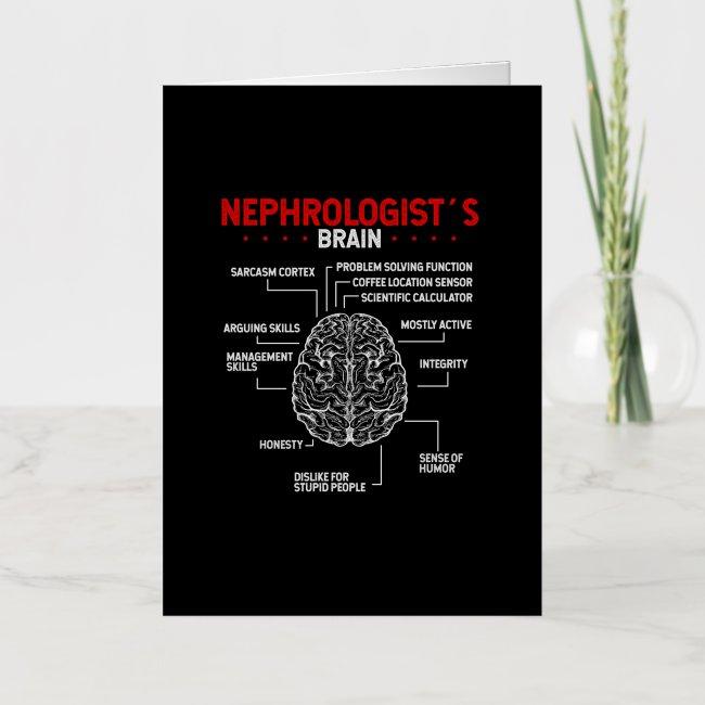Nephrologist Doctor Brain Kidney Surgeon Tech Foil Greeting Invitations
