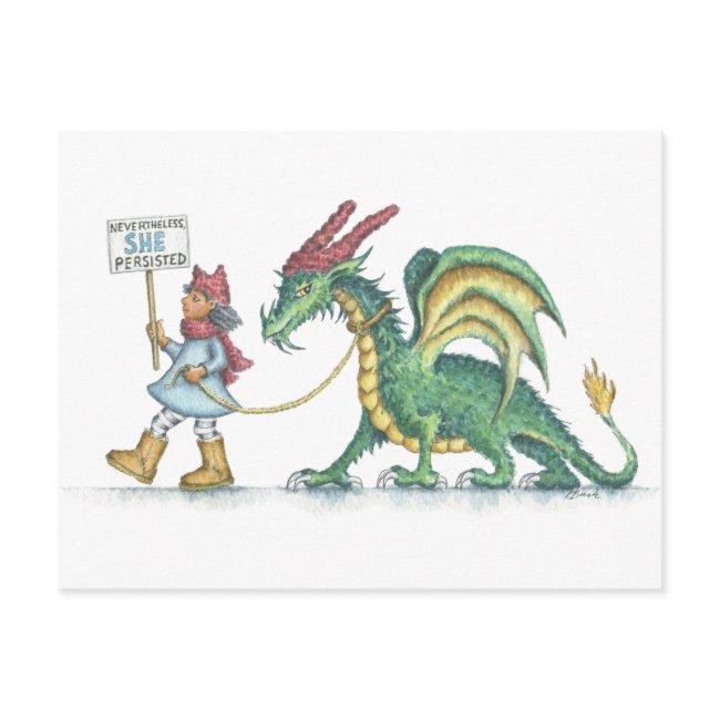 Nevertheless, She Persisted (hbdragon Postinvitations) Postinvitations