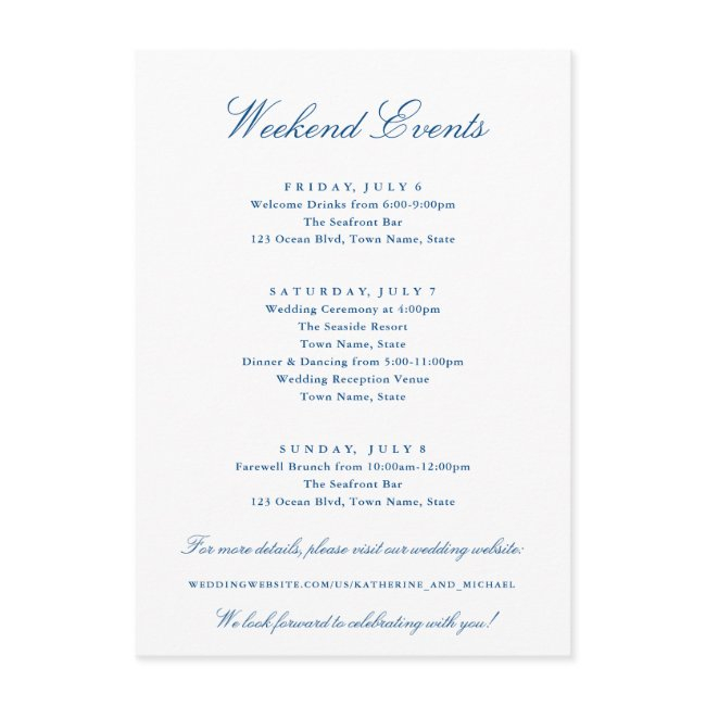 Newport Collection Weekend Events Wedding Enclosure Invitations