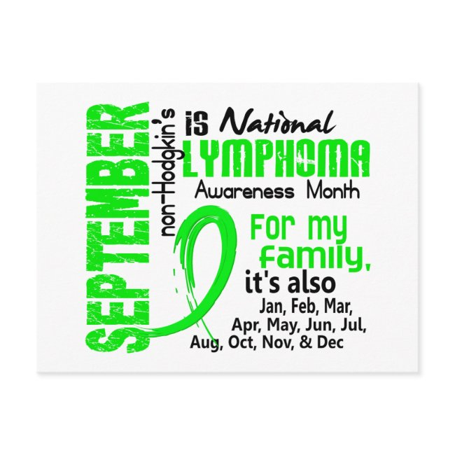 Non-hodgkin's Lymphoma Awareness Month My Family Postinvitations