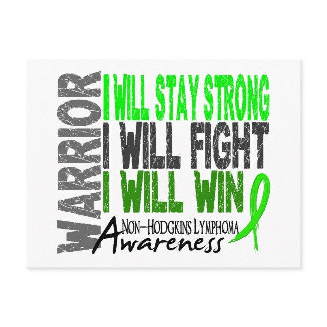 Non-hodgkins Lymphoma Warrior Postinvitations