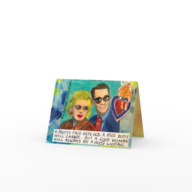 Noteinvitations-a Pretty Face Gets Old, Nice Body Invitations