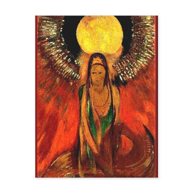 Odilon Redon Painting, The Flame (goddess Of Fire) Postinvitations