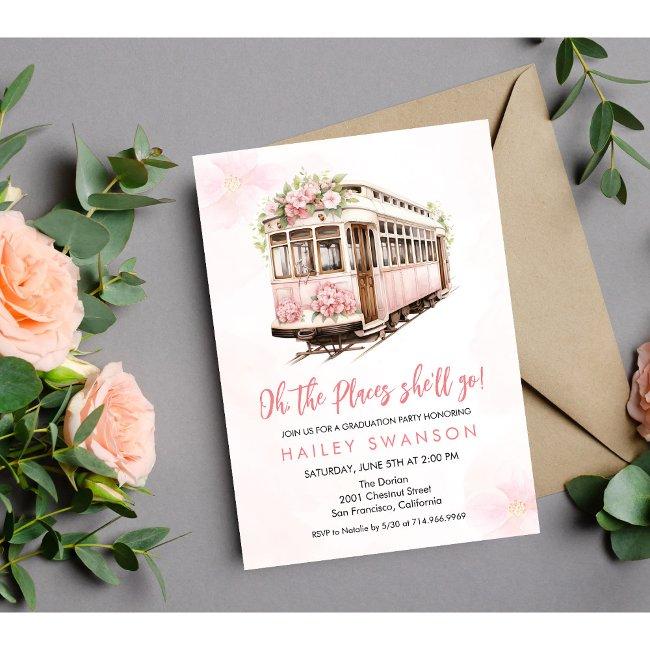 Oh The Places She'll Go Invitation