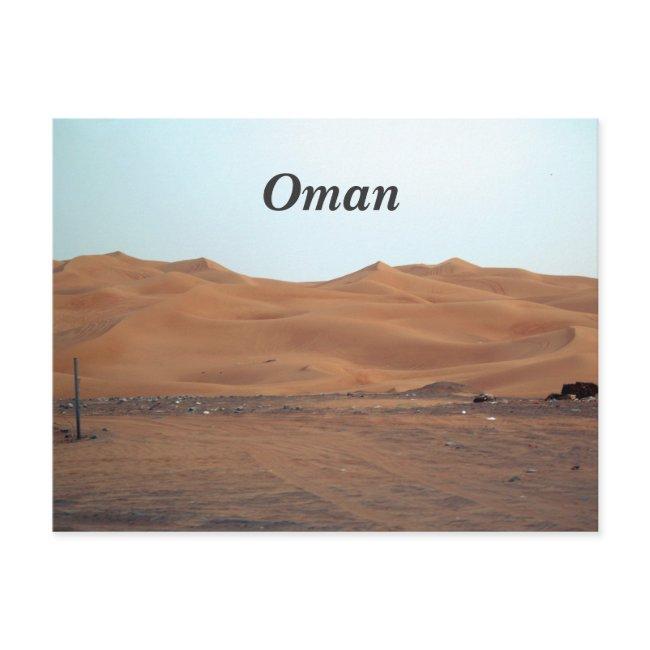 Oman Desert Postinvitations