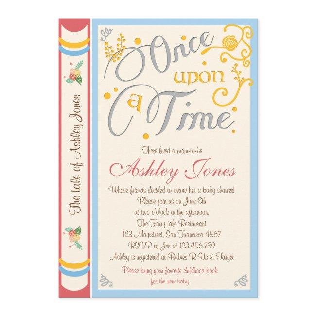 Once Upon A Time Baby Shower Invitation Fairy Tale