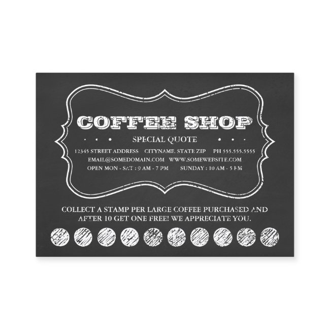 One Cup Of Coffee Chalkboard Punch Invitations