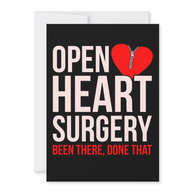 Open Heart Surgery Heart Disease Awareness Survivo Thank You Invitations