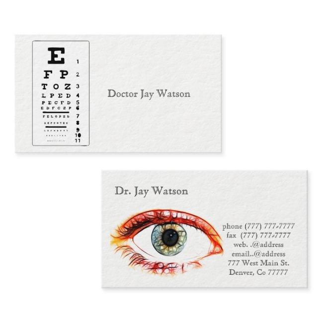 Optometrist Ophthalmologist Eye Destiny Destiny's Business Invitations
