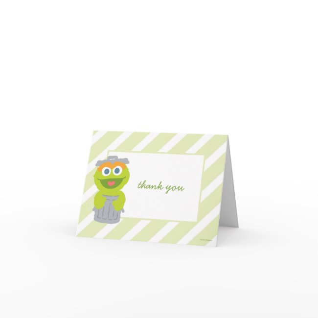 Oscar The Grouch Baby Shower Thank You