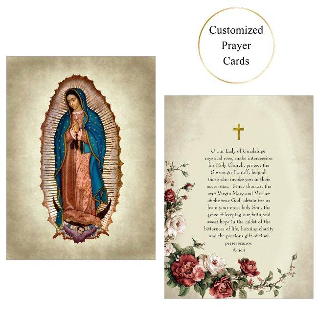 Our Lady Of Guadalupe Roman Catholic Prayer Invitations