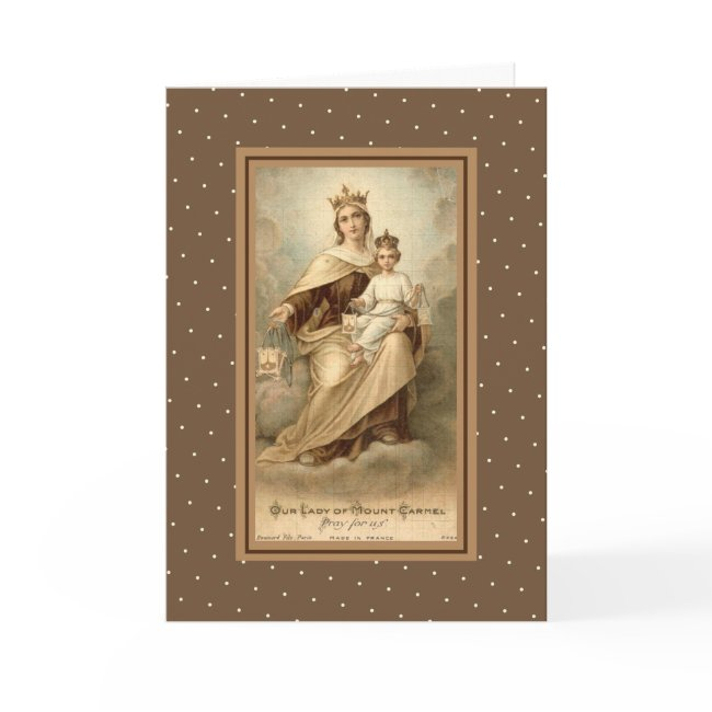 Our Lady Of Mount Carmel Greeting Invitations