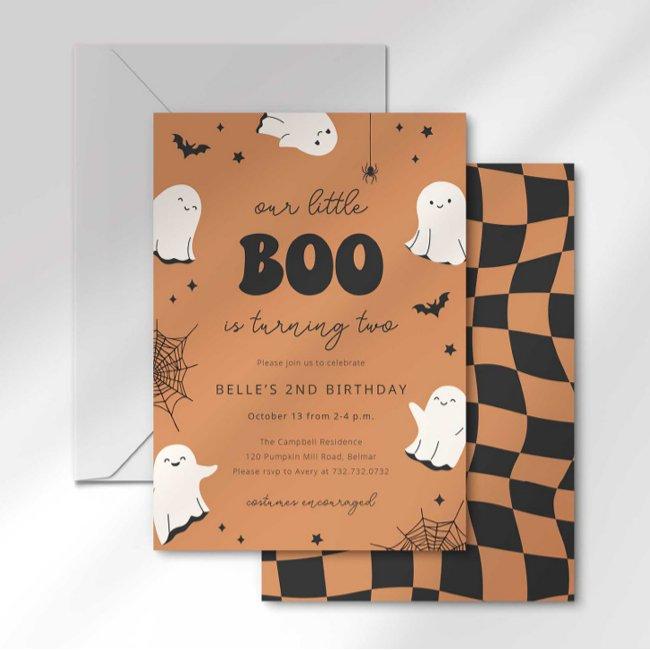 Our Little Boo Is Turning Two Invitation