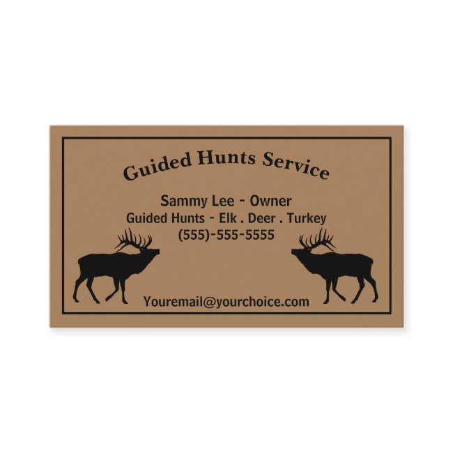 Outdoor Hunting Guide Service Professional Busines Business Invitations