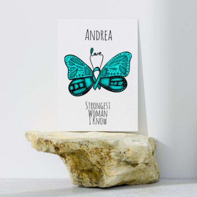 Ovarian Cancer Fighter Support Customisable Invitations