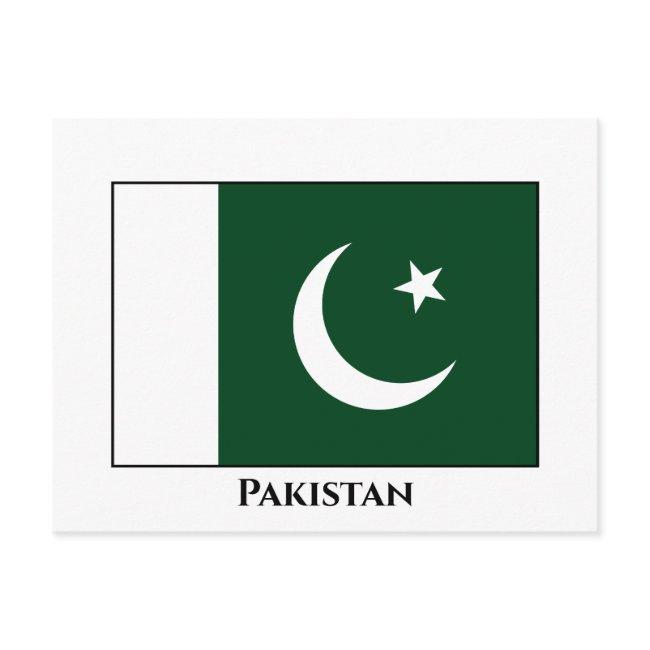 Pakistan (pakistani) Flag Postinvitations