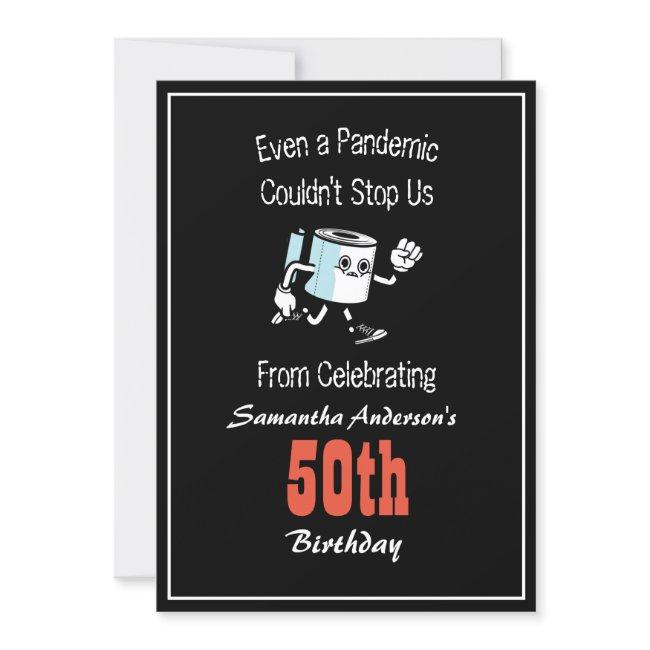 Pandemic Birthday Any Age Funny Image Invitation