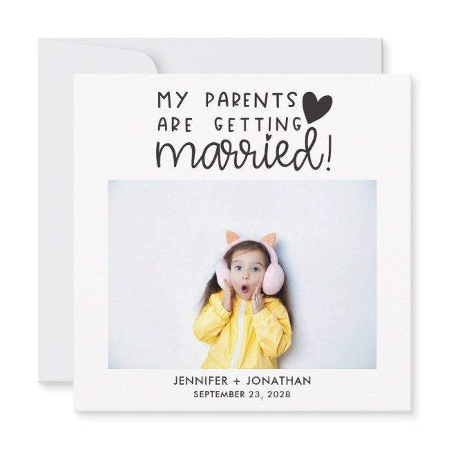 Parents Getting Married Today Surprise Wedding Announcement