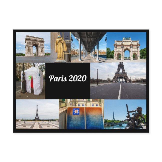 Paris In 2020 During Covid-19 Lockdown Postinvitations