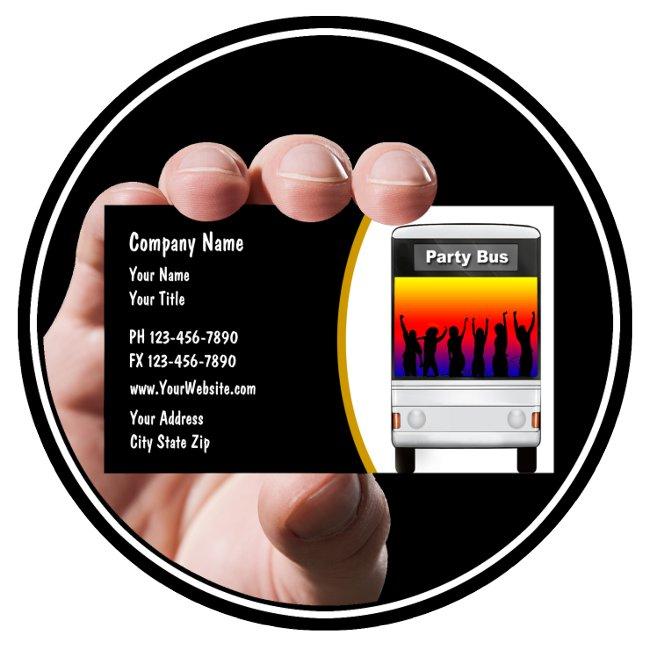 Party Bus Rental Business Invitations