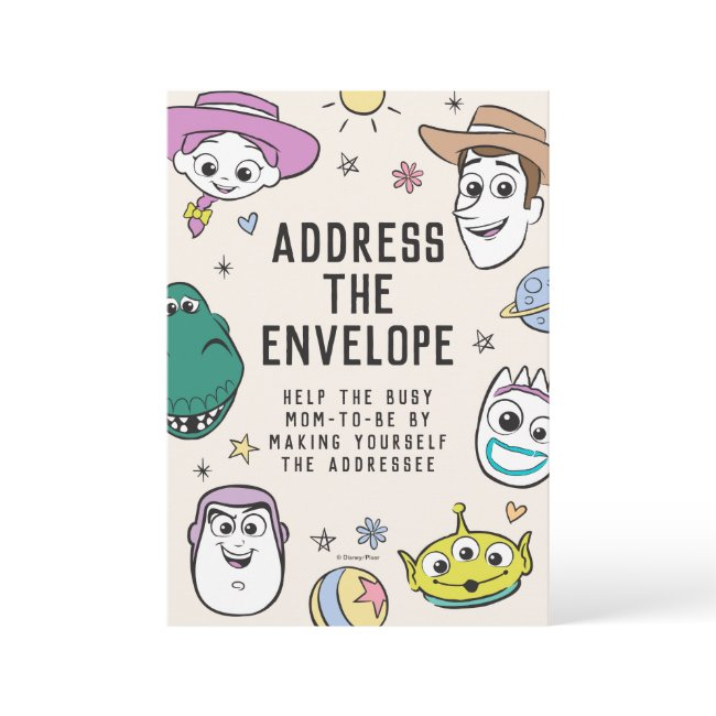 Pastel Toy Story Characters Baby Shower Invitation