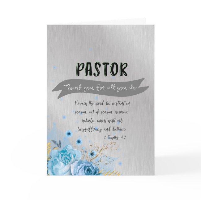 Pastor Appreciation With Bible Verse Invitations