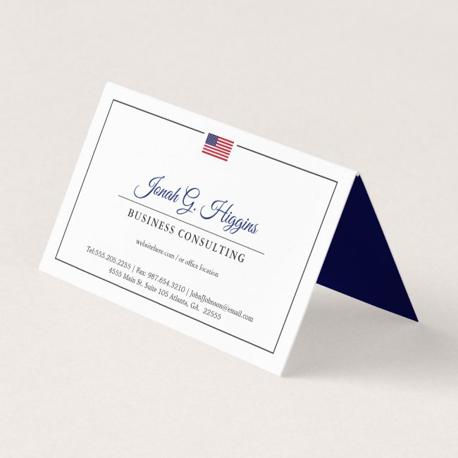 Patriotic Themed Minimal Modern Style Business Invitations